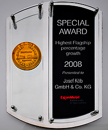 SPECIAL AWARD Highest Flagship percentage growth 2008